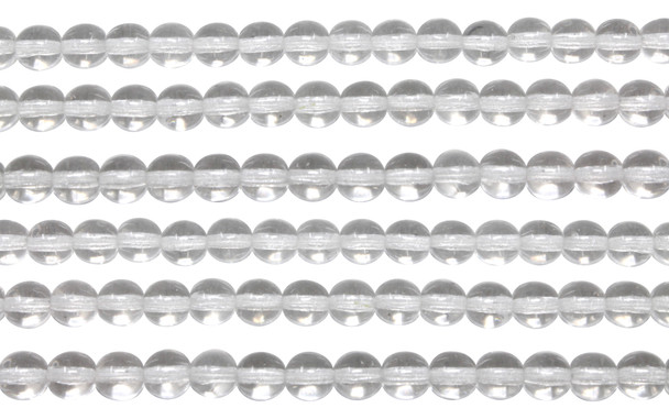 Czech Glass 6mm  Round -- Crystal
