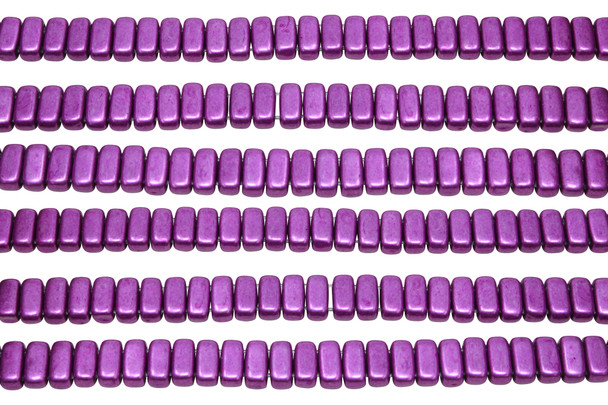 CzechMates® 6x3mm 2 Hole Bricks -- Metallic Spring Crocus