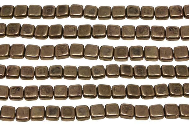 CzechMates® 6mm 2 Hole Tile -- Bronze