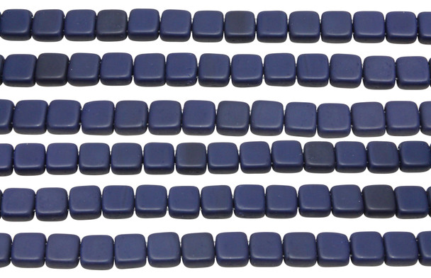 CzechMates® 6mm 2 Hole Tile -- Matte Navy