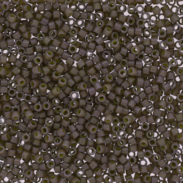 Delicas Size 11 Miyuki Seed Beads -- 2365 Duracoat Opaque Ash Grey