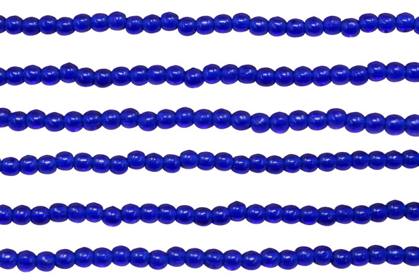 Czech Glass 2mm Round -- Cobalt