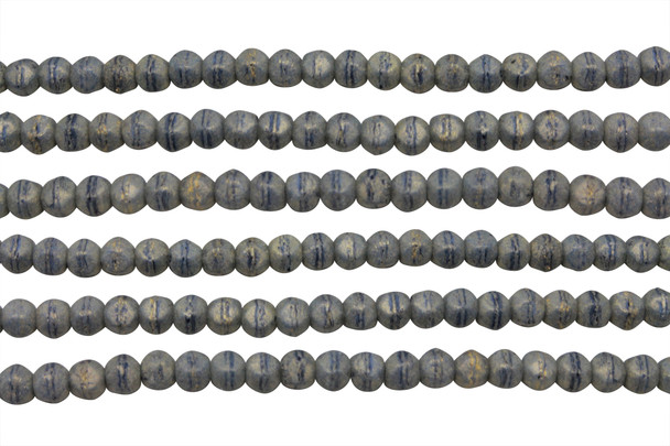 Czech Glass 3mm English Cut Round -- Pacifica Poppy Seed