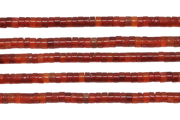 Carnelian Polished 2x4mm Wheel