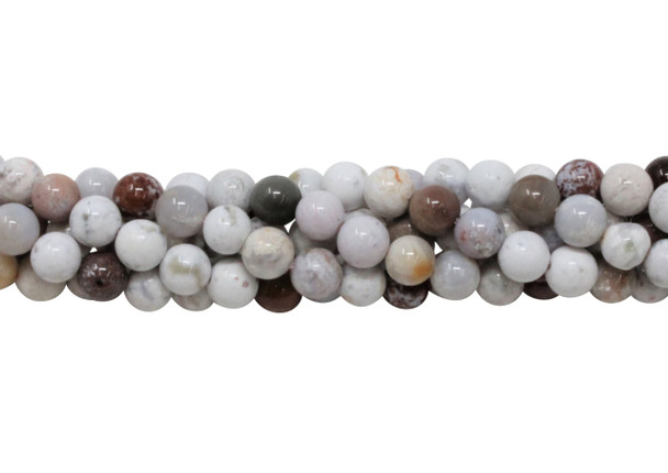 Ocean Jasper Polished 6mm Round - Light Mix
