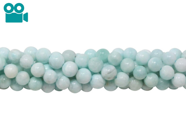 Hemimorphite Polished 6mm Round
