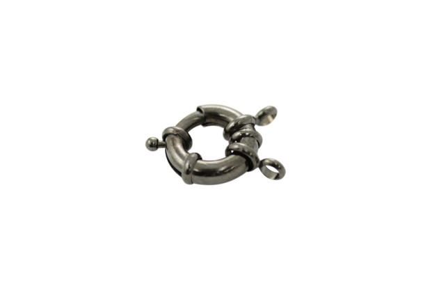 Gunmetal 15mm Spring Ring Clasp