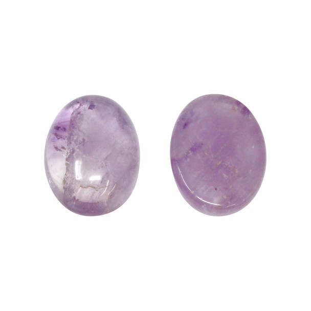 Light Amethyst Polished 13x18mm Oval Cabochon