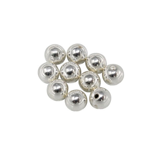 Silver Plated 5mm Memory Wire Ends - 10 Pieces