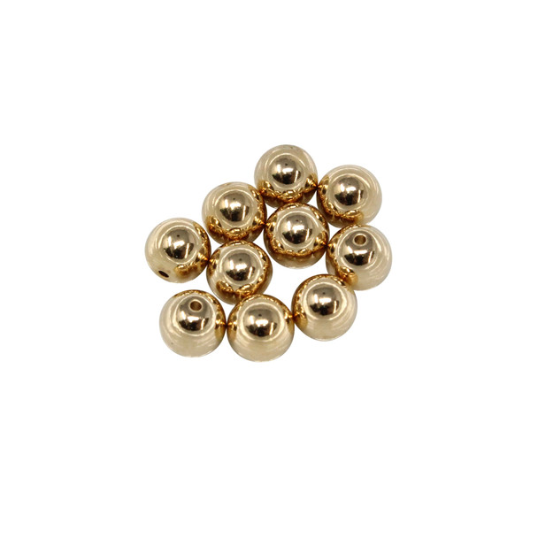 Gold Plated 5mm Memory Wire Ends - 10 Pieces