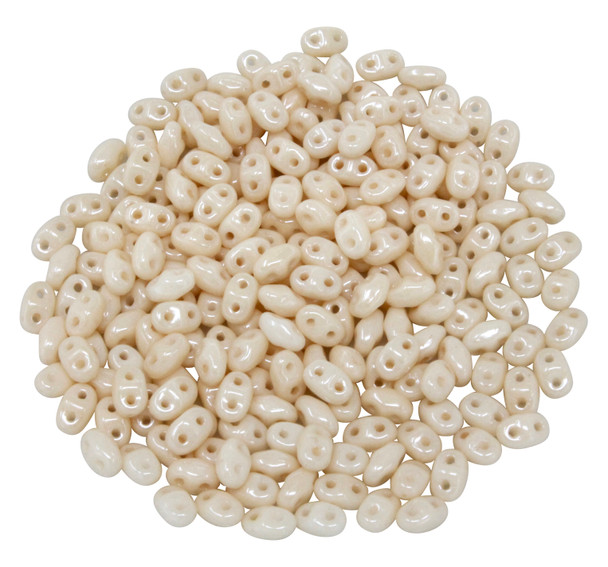 Matubo Mini SuperDuo -- Opaque Champagne Luster
