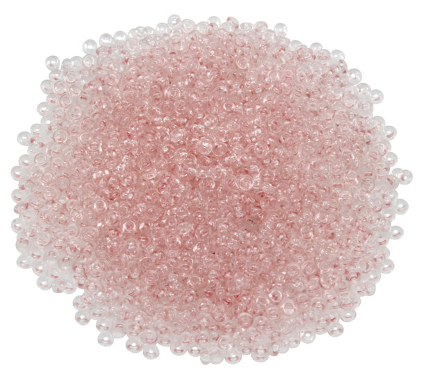 Size 11 Toho Demi Round Seed Beads -- Transparent Pale Pink