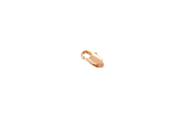 Copper 10x5mm Flat Lobster Claw Clasp