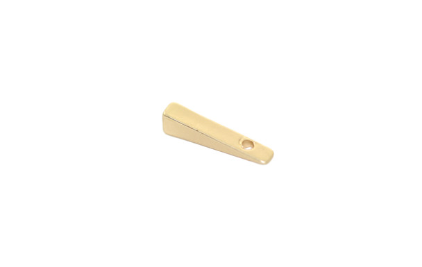 Satin Hamilton Gold Plated 14mm Triangular Drop Charm