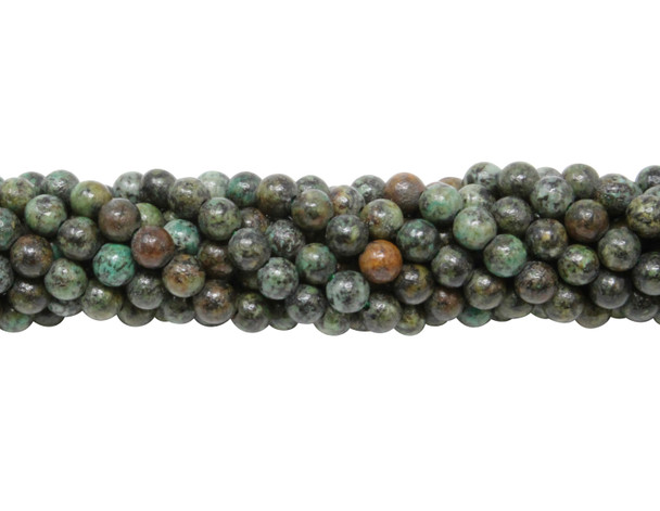African Turquoise Polished 4mm Round