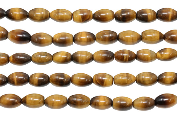 Tiger Eye Polished 8x12mm Rice
