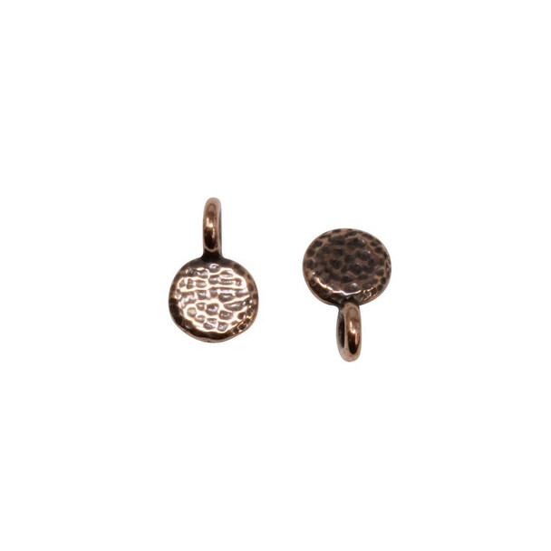 Copper Plated 6.5x10.25mm Full Moon Charm