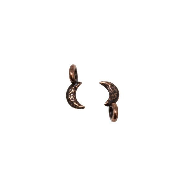 Copper Plated 4x10mm Crescent Moon Charm