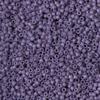 Delicas Size 11 Miyuki Seed Beads -- 2293 Glazed Opaque Purple Matte