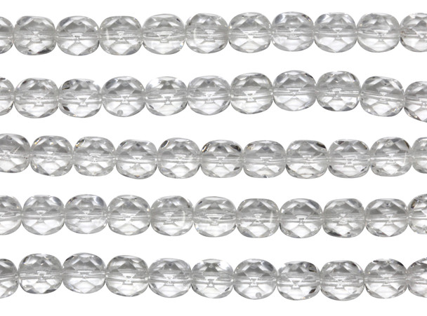 Fire Polish 6mm Faceted Round - Crystal