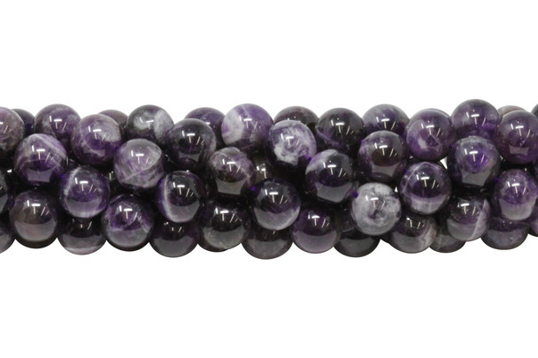 Dog Tooth Amethyst Polished 12mm Round