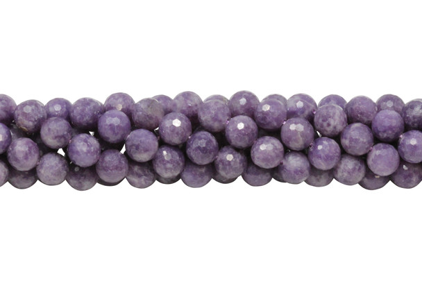 Lepidolite Polished A Grade 10mm Faceted Round