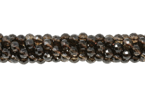 Smoky Quartz A Grade Polished 6mm Faceted Round