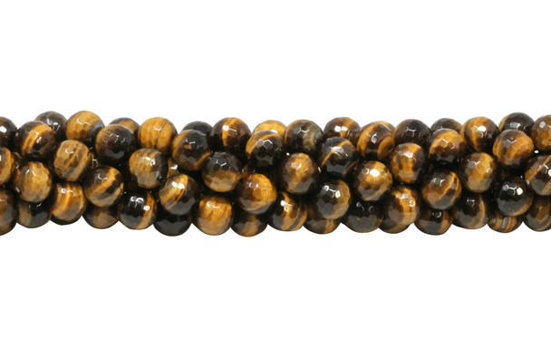 Tiger Eye Grade A Polished 12mm Faceted Round