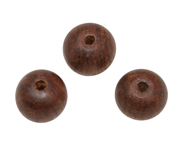 18mm Round Wood Bead - Sold Individually