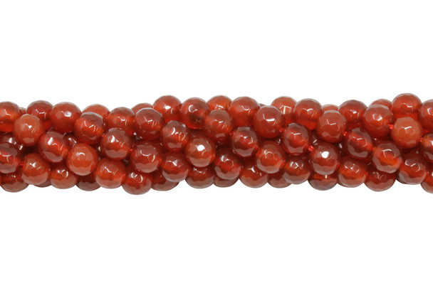 Carnelian Polished 6mm Faceted Round