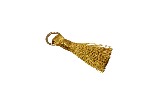 Metallic Gold 30mm Tassel with Jump Ring