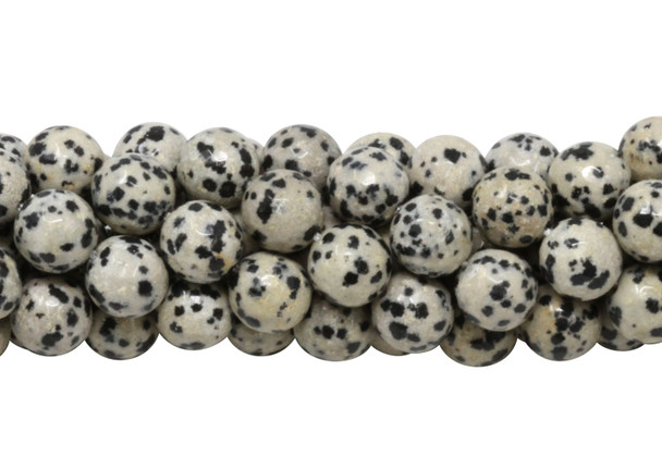Dalmatian Jasper Polished 10mm Faceted Round