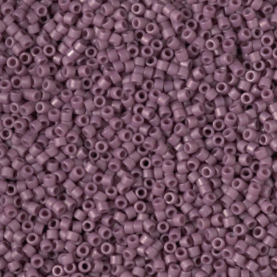 Delicas Size 11 Miyuki Seed Beads -- 2295 Glazed Opaque Plum Matte