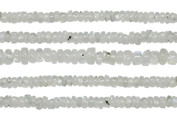 Rainbow Moonstone Polished 3.5-4mm Rounded Tire