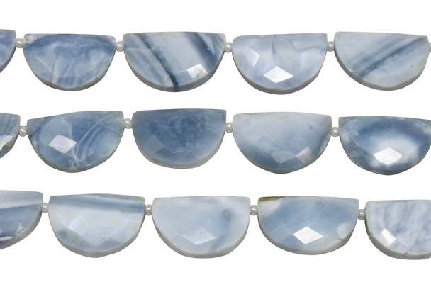 Owyhee Opal Polished 12-18mm D Shape - Top Drilled