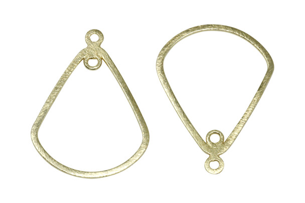 Light Gold Plated 28x30mm Open Bell with Ring Pendant