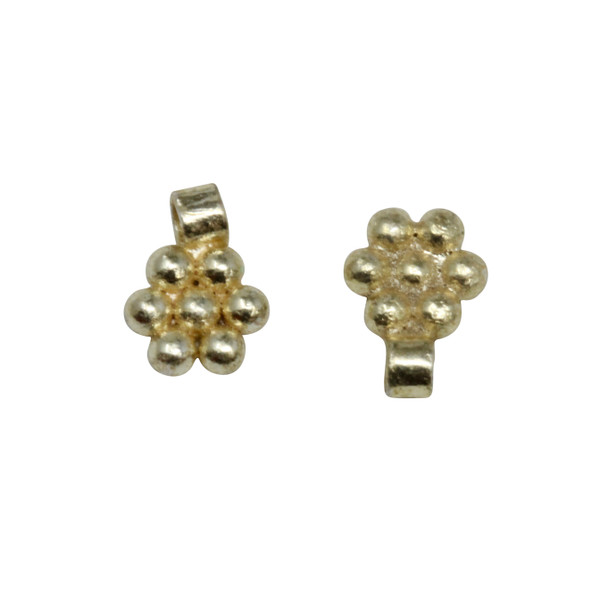 6mm Daisy Charm - Light Gold Plated