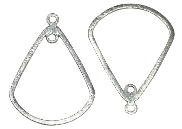 Light Silver Plated 28x30mm Open Bell with Ring Pendant