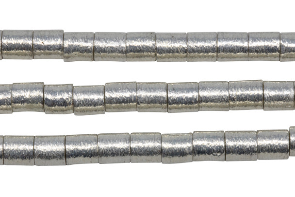 Sterling Silver Plated 6x6mm Cylinder