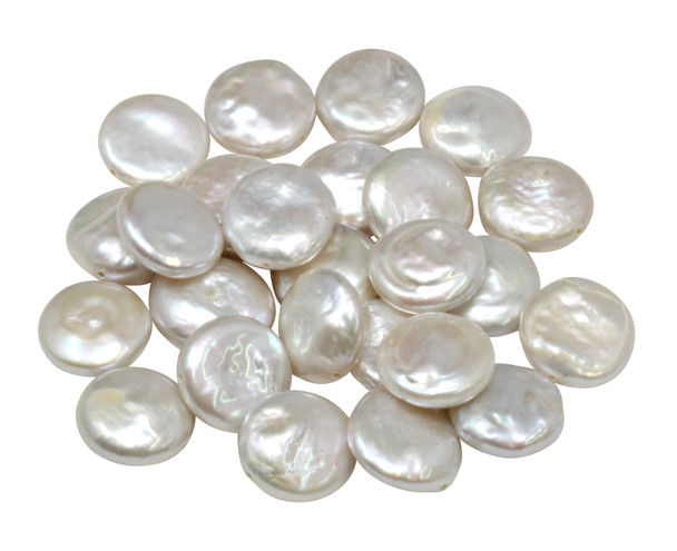 Freshwater Pearl Polished 11-12mm Coin