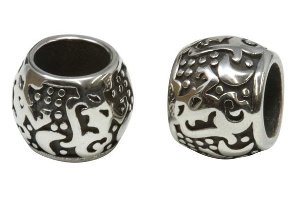 Stainless Steel 14x11mm Monkey, Stars, Moon Bead