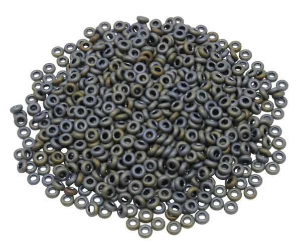 Size 8 Toho Demi Round Seed Beads -- Matte Iris Grey