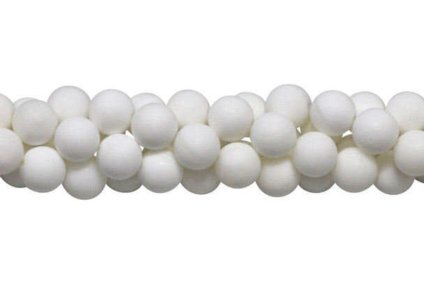White Shell Matte A Grade 12mm Round