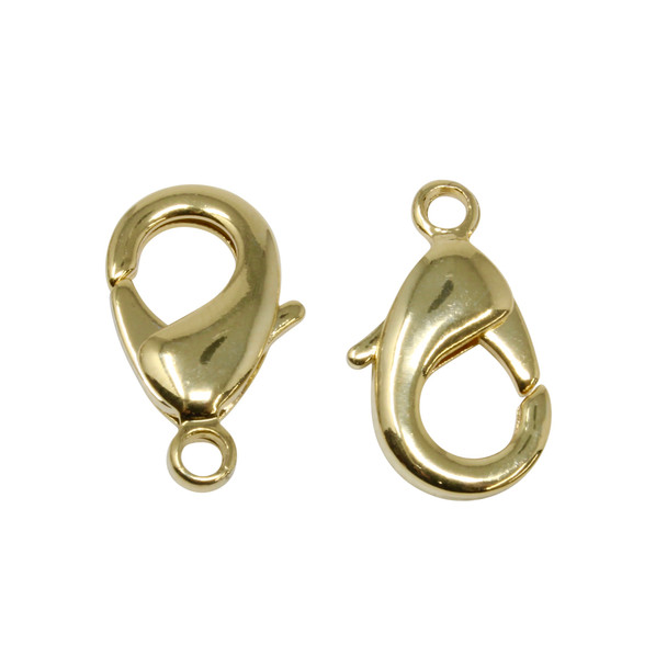 18K Gold Plated 19x10mm Lobster Clasp