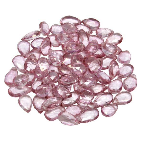 Pink Topaz Polished 5x8mm Faceted Pear