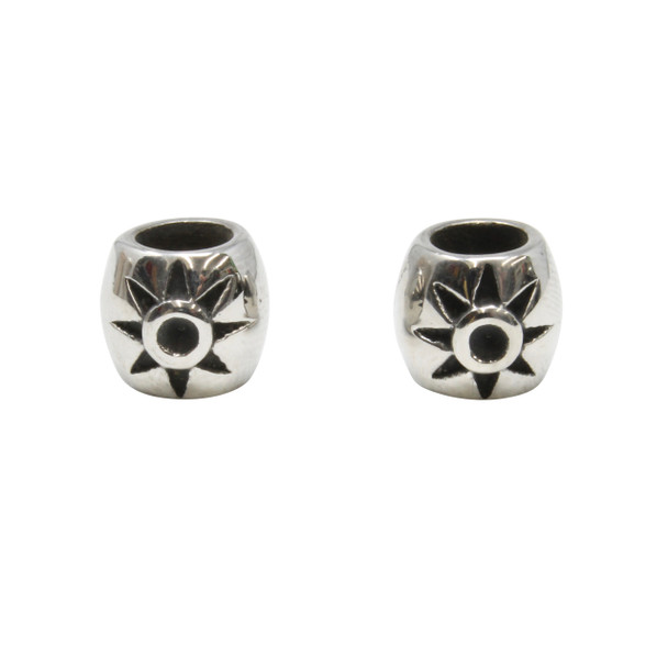 Stainless Steel 10x9.5mm Sun Flower Bead