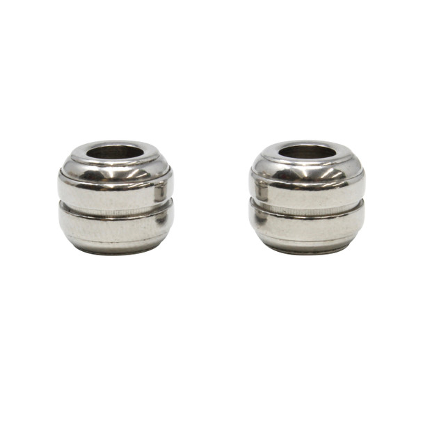 Stainless Steel 12x10mm Lined Barrel Bead