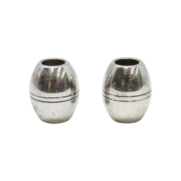 Stainless Steel 15x12mm Large Barrel Tube Bead