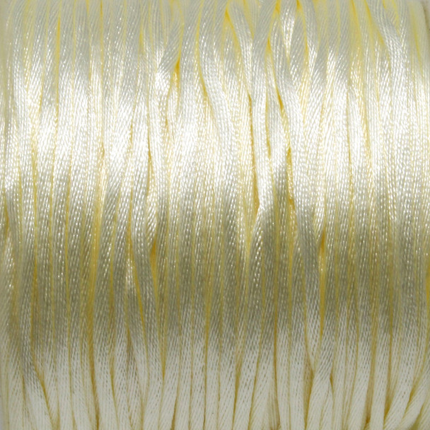 Lemon - 1.5mm Rattail Satin Nylon Cord - Sold by the Foot
