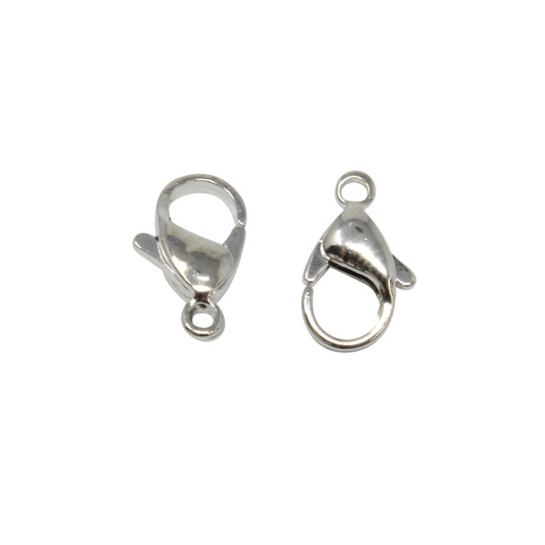 Rhodium Plated 7x12mm Trigger Clasp